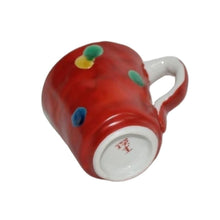 Load image into Gallery viewer, Hand-Drawing Polka Dot Red Mug Cup - KUTANI BITOUEN
