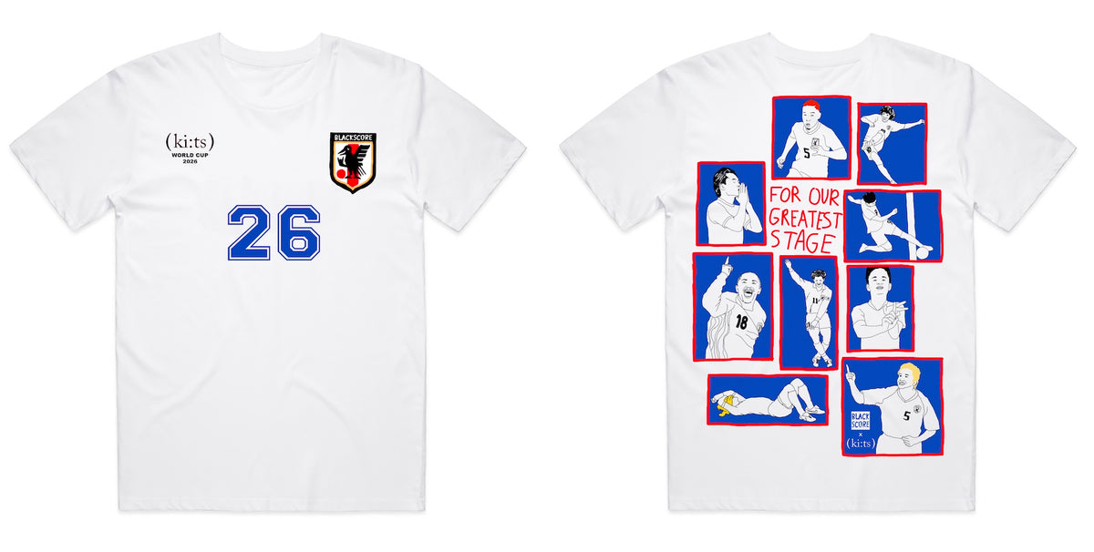 Japan 2026 World Cup Tribute T-Shirt / White - (ki:ts) x Black Score