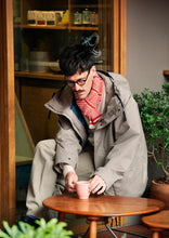Load image into Gallery viewer, Multi Jacquard Sockstole Scarf / Ivory & M.Red - ROTOTO
