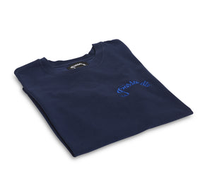 Passarella 'Embroidered Logo’ T-shirts / Navy - PASSARELLA DEATH SQUAD