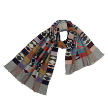 Load image into Gallery viewer, Cut Glass Scarf / Red Mix - NUNO