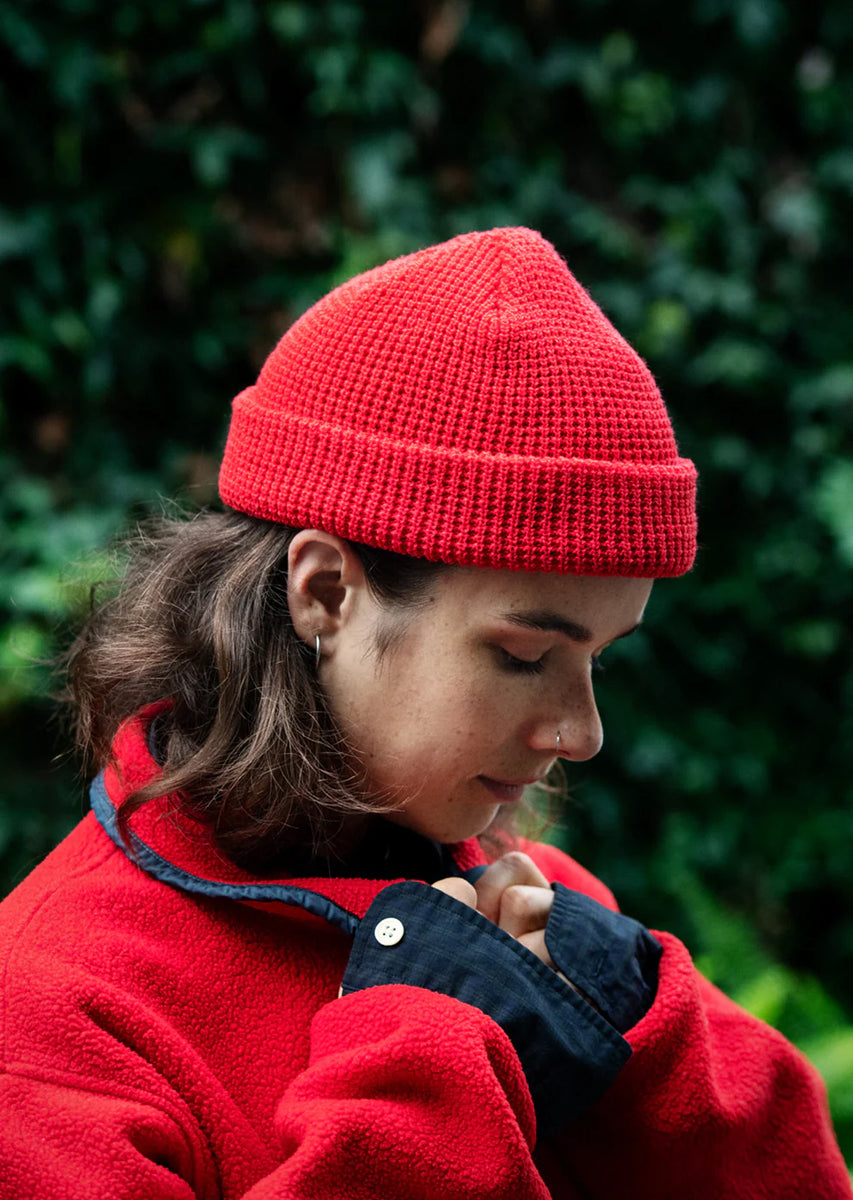 WAFFLE WATCH CAP / Black - ROTOTO – (ki:ts)