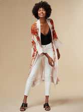 Load image into Gallery viewer, alice - white / silk kimono robe - KAYLL