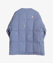 Load image into Gallery viewer, Crew Cardigan Recycled Down / Blue - Sillage