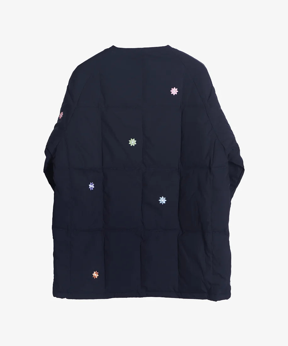 Crew Cardigan Recycled Down / Navy - Sillage – (ki:ts)