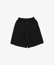 Load image into Gallery viewer, french terry circular short pants black black