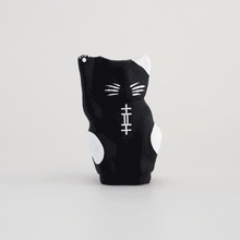 Load image into Gallery viewer, Designer’s NEKO Every Day is Great Daruma / Black- IMAI DARUMA