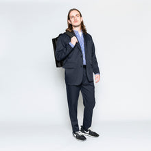 Load image into Gallery viewer, Tapered Cropped Trousers / Dark Navy - (ki:ts) x WWS