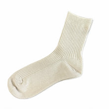 Load image into Gallery viewer, Mino Washi Socks (Organic Cotton) / White - Matsuhisa Eisuke Kamiten