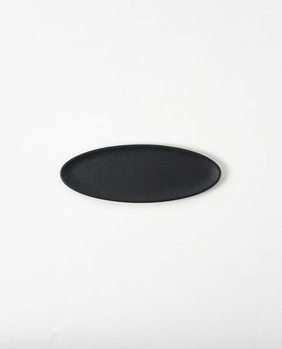 Oval Tray / Black / Small - Sumitani Saburo Shoten