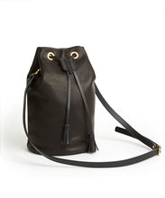 Load image into Gallery viewer, Drawstring Bag with 2 Way Shoulder Strap - L / Black - (ki:ts)