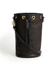 Load image into Gallery viewer, Drawstring Bag with 2 Way Shoulder Strap - L / Black - (ki:ts)