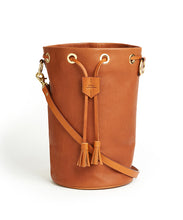 Load image into Gallery viewer, Drawstring Bag with 2 Way Shoulder Strap - L / Whisky - (ki:ts)