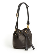 Load image into Gallery viewer, Drawstring Bag with 2 Way Shoulder Strap - S / Black - (ki:ts)