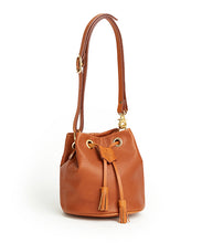 Load image into Gallery viewer, Drawstring Bag with 2 Way Shoulder Strap - S / Whisky - (ki:ts)