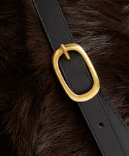 Load image into Gallery viewer, Drawstring Shearling Bag - L / Brown Shearling & Black - (ki:ts)