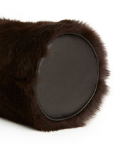Load image into Gallery viewer, Drawstring Shearling Bag - L / Brown Shearling & Black - (ki:ts)