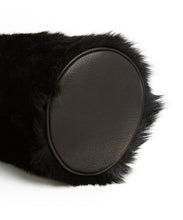 Load image into Gallery viewer, Drawstring Shearling Bag - L / Black Shearling & Black - (ki:ts)