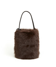 Load image into Gallery viewer, I-O Shearling Bucket - S / Brown Shearling & Black - (ki:ts)