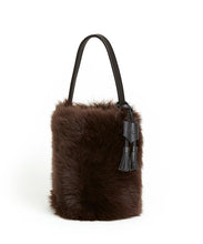 Load image into Gallery viewer, I-O Shearling Bucket - S / Brown Shearling & Black - (ki:ts)