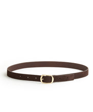 Load image into Gallery viewer, Suede Contrast Belt - 30 / Chocolate & Dark Brown - (ki:ts)