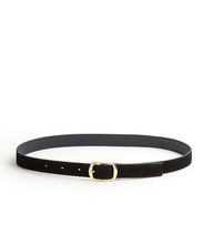 Load image into Gallery viewer, Suede Contrast Belt - 30 / Black &amp; Midnight - (ki:ts)