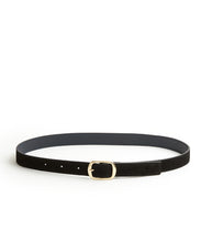 Load image into Gallery viewer, Suede Contrast Belt - 30 / Black & Midnight - (ki:ts)