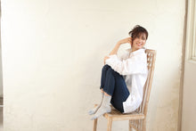 Load image into Gallery viewer, Organic Cotton Five Finger Border Socks Vegetable Dyeing / Blueberry - Yu-ito