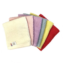 Load image into Gallery viewer, Mino Washi Hand Towel Hanaasa / Red (Kurenai) - Matsuhisa Eisuke Kamiten