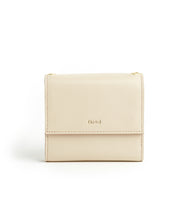 Load image into Gallery viewer, Contrast Wallet / Cafe Latte - Cherry Red - (ki:ts)