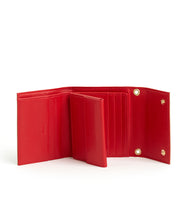 Load image into Gallery viewer, Contrast Wallet / Cafe Latte - Cherry Red - (ki:ts)
