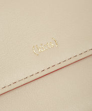 Load image into Gallery viewer, Contrast Wallet / Cafe Latte - Cherry Red - (ki:ts)
