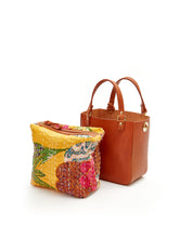 Load image into Gallery viewer, SQ Hand Bag with Pouch / Tan - (ki:ts)