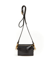 Load image into Gallery viewer, Fold Purse with shoulder strap / Black - (ki:ts)