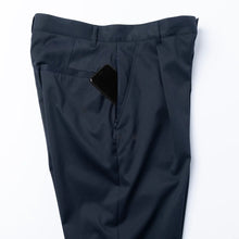 Load image into Gallery viewer, Tapered Cropped Trousers / Dark Navy - (ki:ts) x WWS