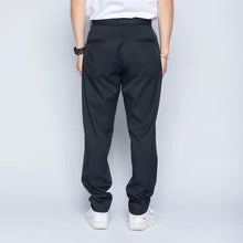 Load image into Gallery viewer, Tapered Cropped Trousers / Dark Navy - (ki:ts) x WWS