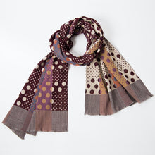 Load image into Gallery viewer, Pools of Light Scarf / Wine - NUNO