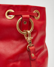 Load image into Gallery viewer, Drawstring Bag with 2 Way Shoulder Strap - S / Cherry Red- (ki:ts)