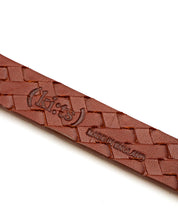 Load image into Gallery viewer, Plait Emboss Narrow Belt / Brown - (ki:ts)