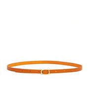 Load image into Gallery viewer, Plait Emboss Narrow Belt / Tan - (ki:ts)