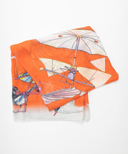 Load image into Gallery viewer, Scarf / Ornithopter Coral / Orange / CU203 - SWASH LONDON