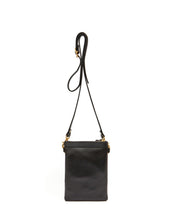Load image into Gallery viewer, Fold Purse with shoulder strap / Black - (ki:ts)