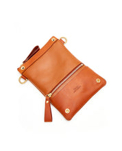 Load image into Gallery viewer, Fold Purse with shoulder strap / Caramel - (ki:ts)