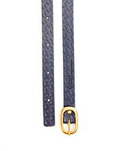 Load image into Gallery viewer, Plait Emboss Narrow Belt / Navy - (ki:ts)