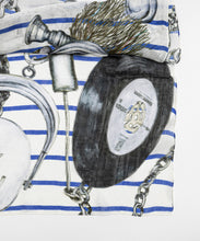 Load image into Gallery viewer, Scarf / Melody Obsidian / Grey & Blue / CU271 - SWASH LONDON