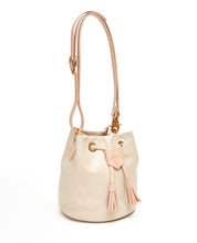 Load image into Gallery viewer, Drawstring Bag with 2 Way Shoulder Strap - S / Cafe Latte - (ki:ts)