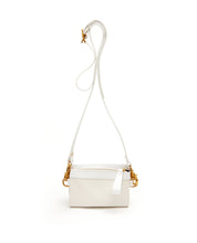 Load image into Gallery viewer, Fold Purse with shoulder strap / White - (ki:ts)