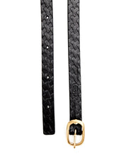 Load image into Gallery viewer, Plait Emboss Narrow Belt / Black - (ki:ts)