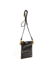 Load image into Gallery viewer, Fold Purse with shoulder strap / Black - (ki:ts)