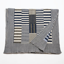 Load image into Gallery viewer, Colour Plate Scarf / Beige-Navy - NUNO